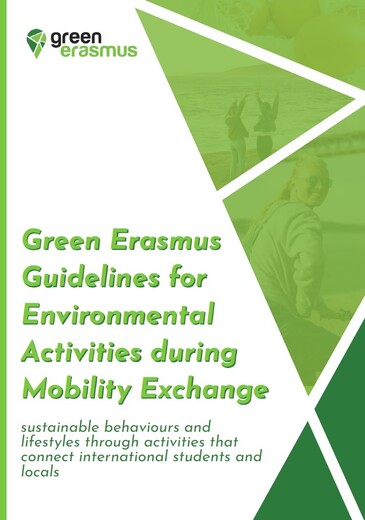 Green Erasmus Guidelines for Environmental Activities during Mobility Exchange kiadvány borítója