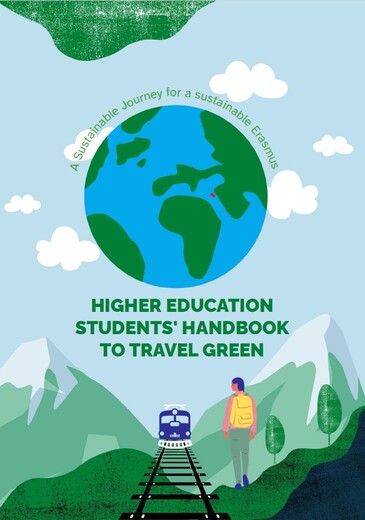 Higher Education Students Handbook to Travel Green kiadvány borítója